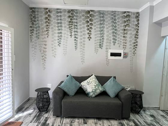 Lounge with a double sleeper couch