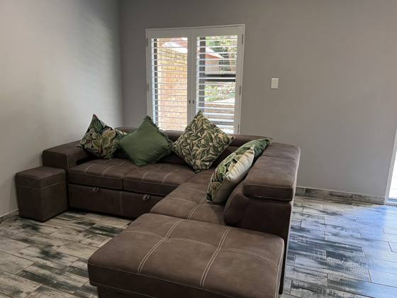 Sleeper couch in the lounge